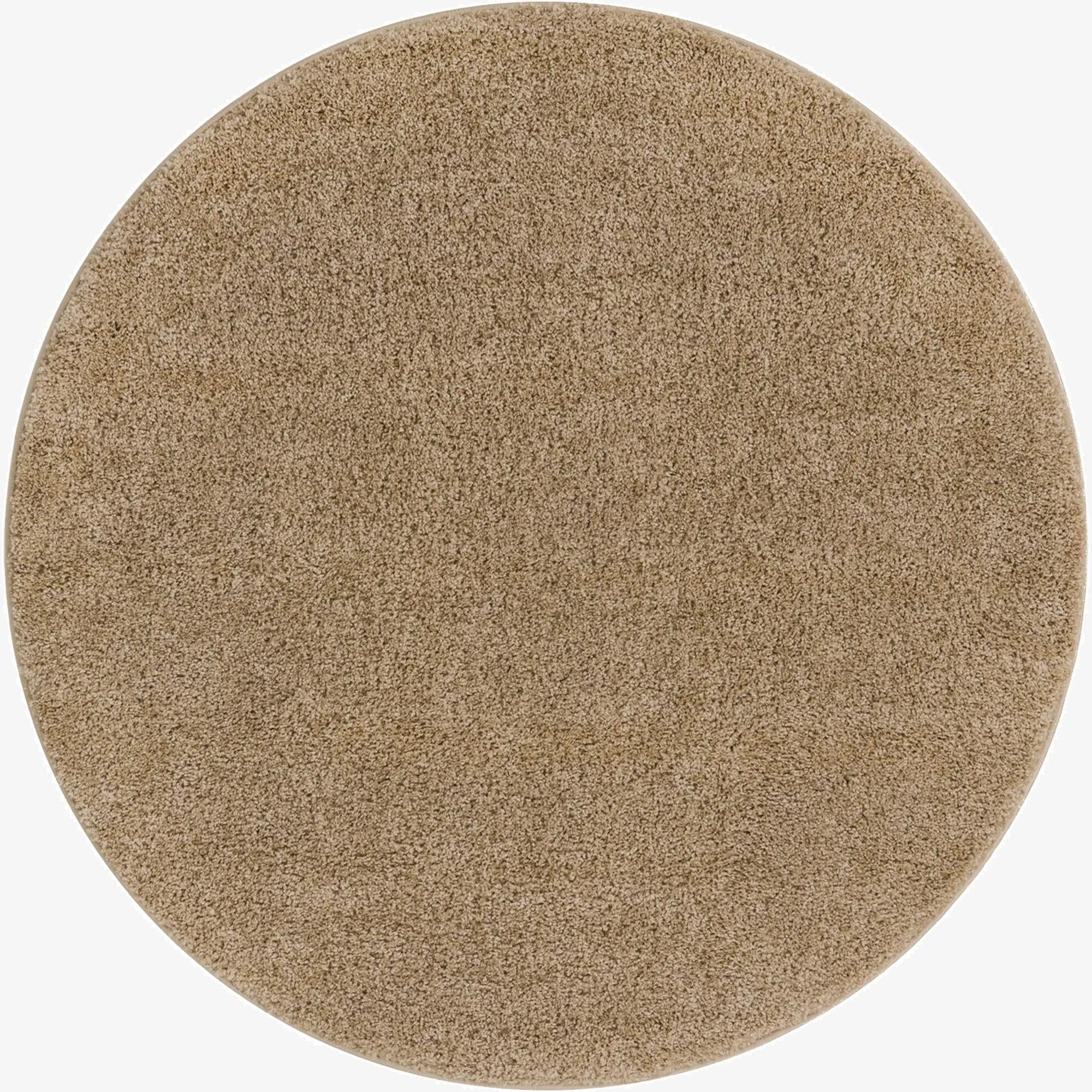  8' x 8' Soft Solid Shag Round Rug
