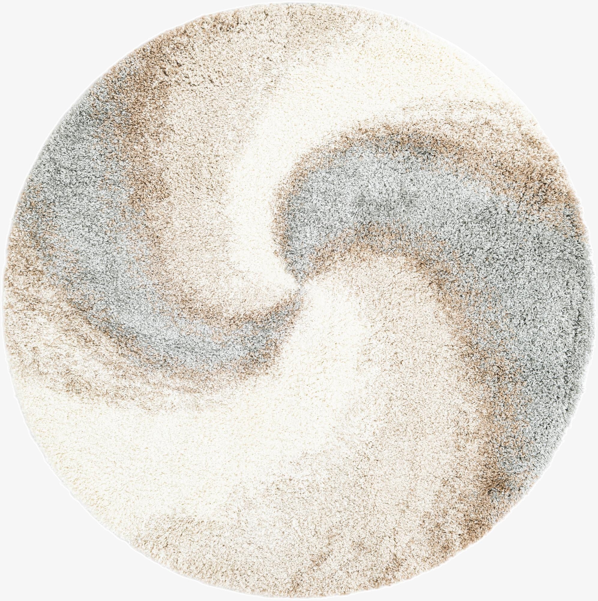  6' x 6' Soft Touch Shag Round Rug