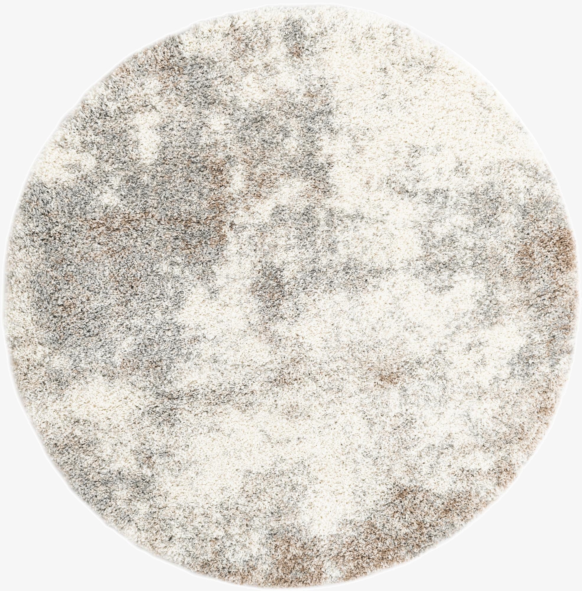  5' 3 x 5' 3 Soft Touch Shag Round Rug