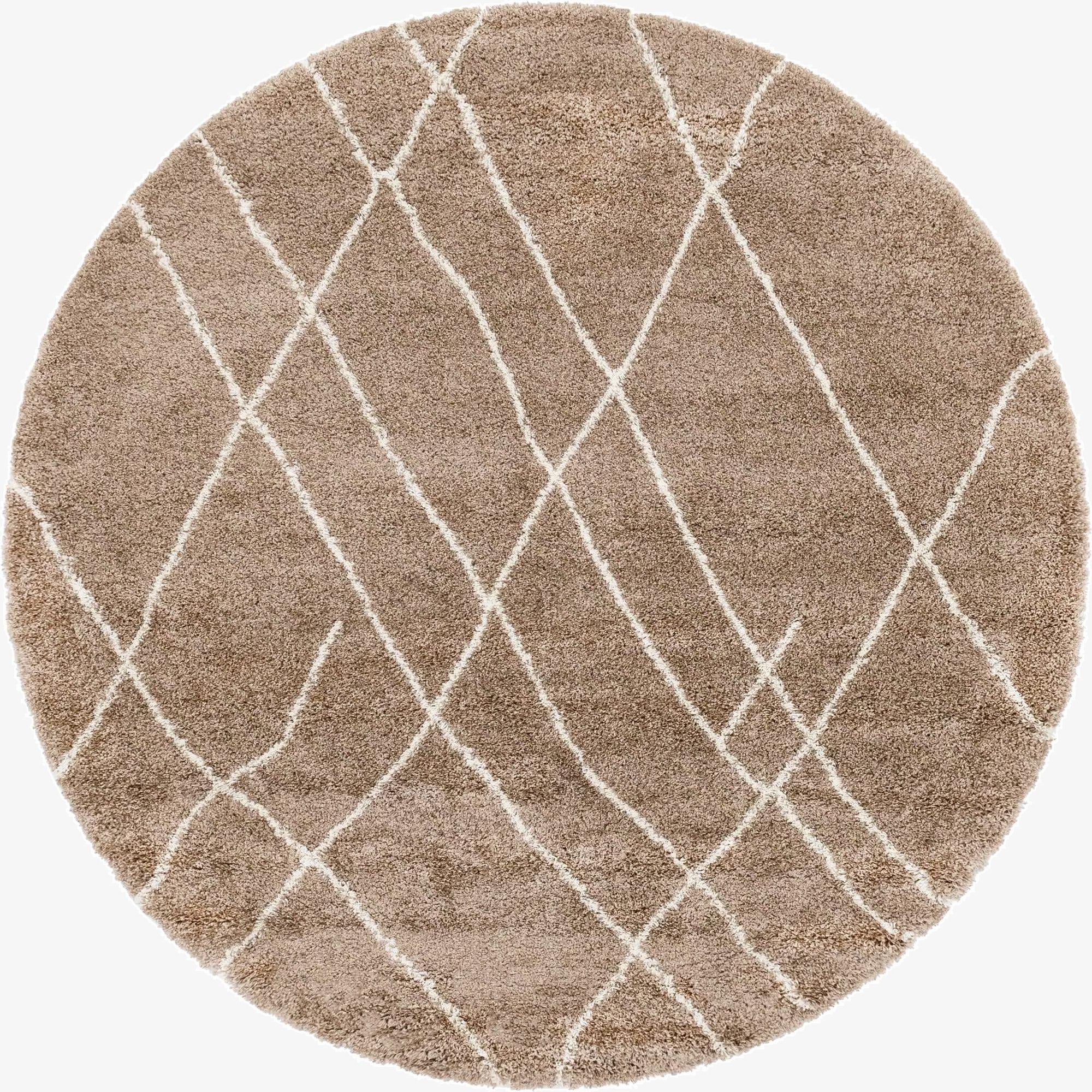  6' x 6' Soft Touch Shag Round Rug