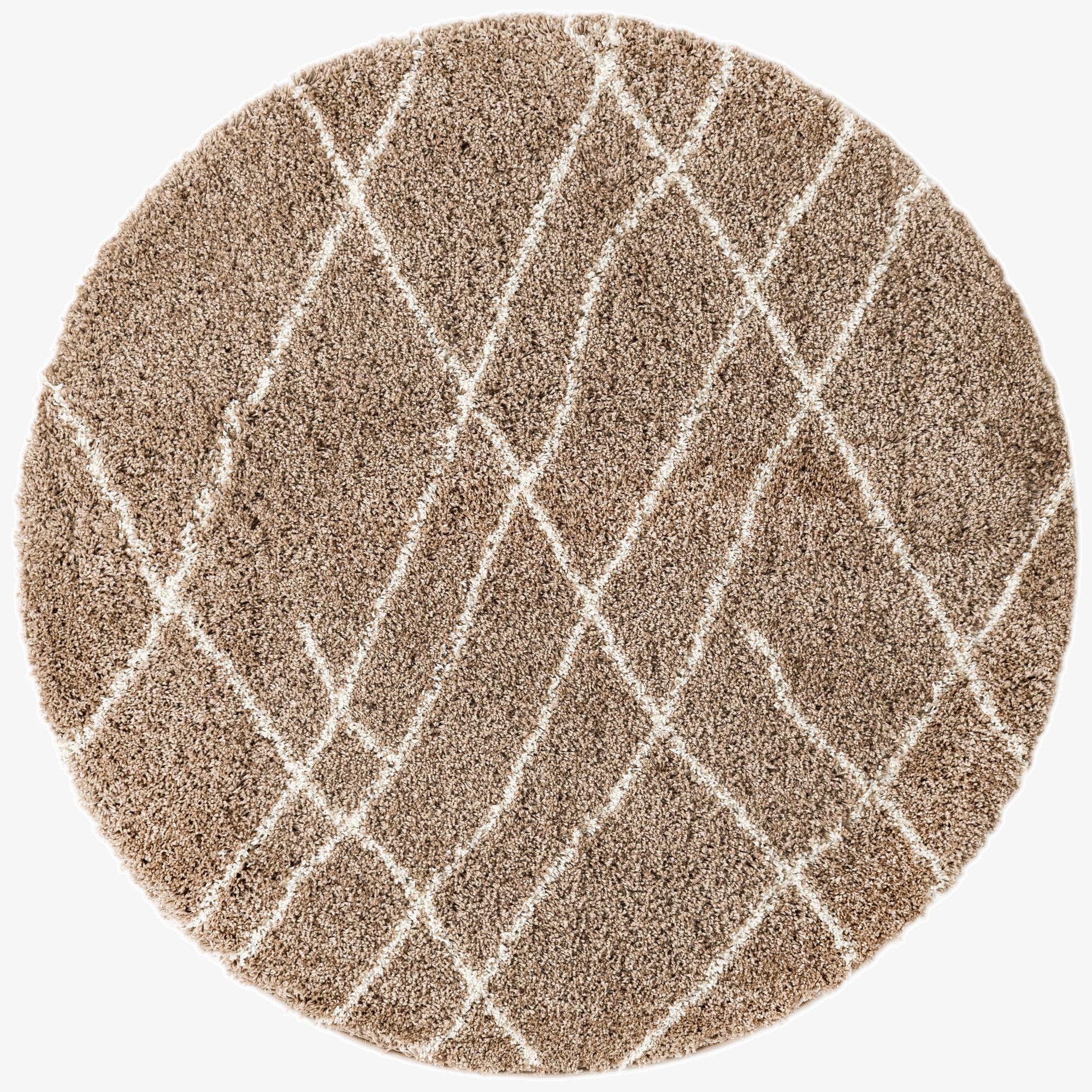  5' 3 x 5' 3 Soft Touch Shag Round Rug