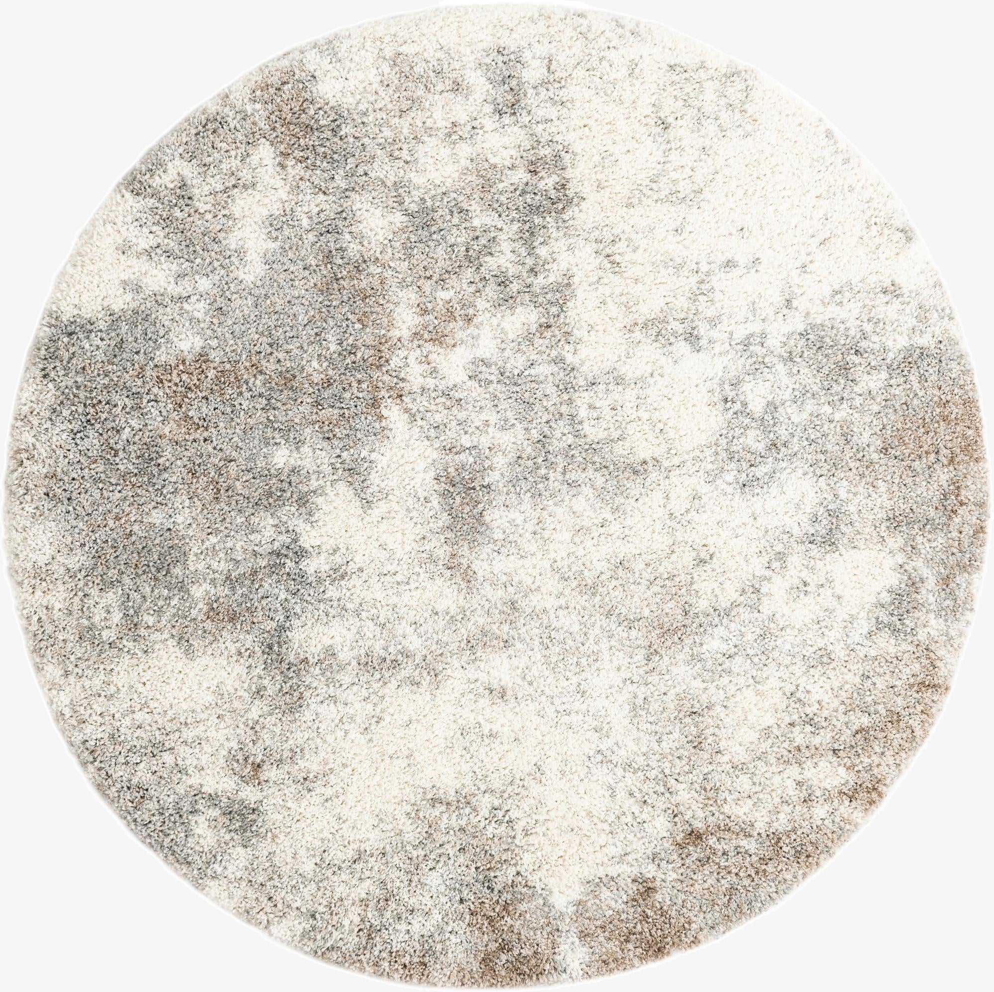  6' x 6' Soft Touch Shag Round Rug