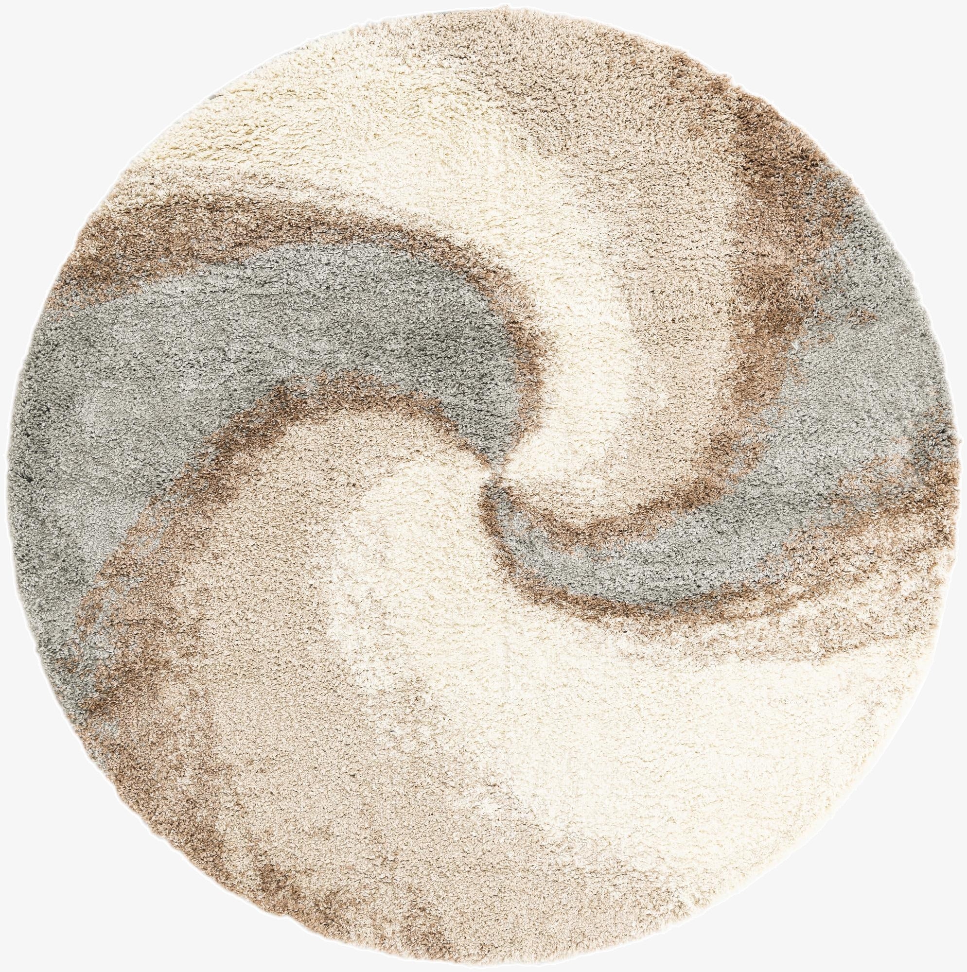  7' 10 x 7' 10 Soft Touch Shag Round Rug