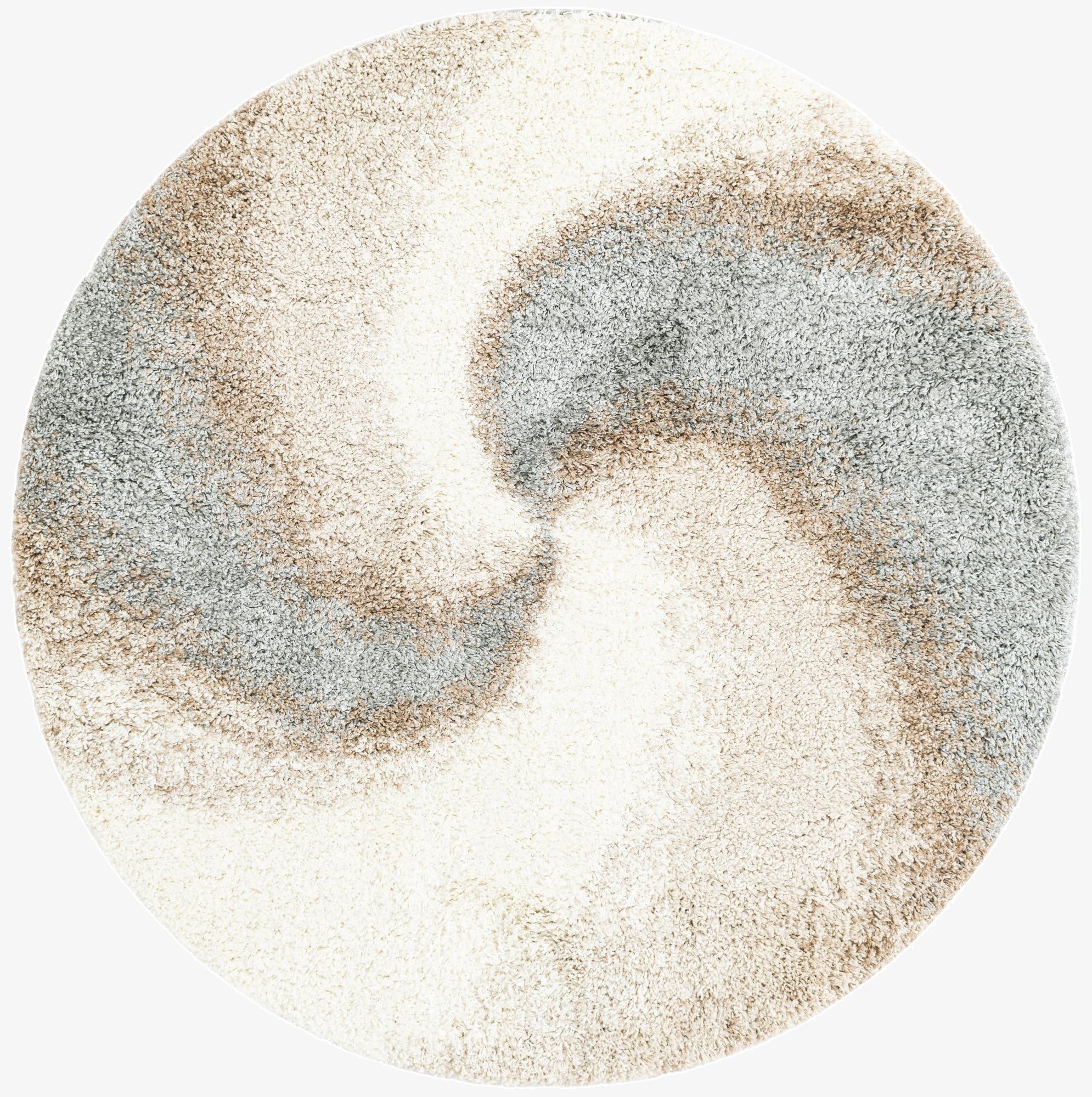  5' 3 x 5' 3 Soft Touch Shag Round Rug