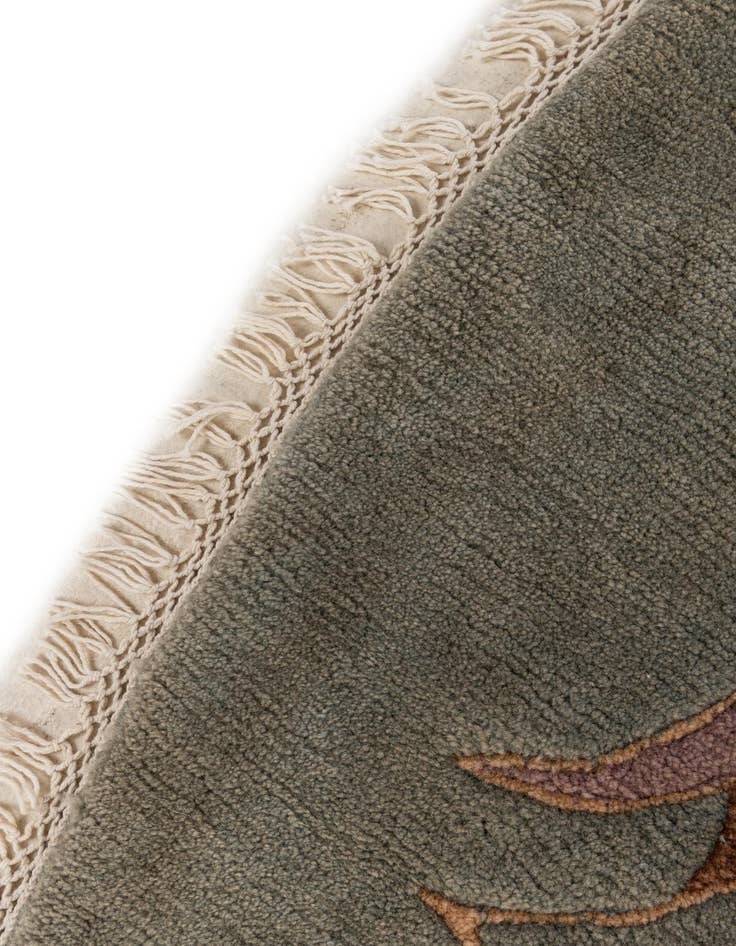 Detail image of  9' 7 x 9' 10  Hand Knotted Tibet Wool Round Rug