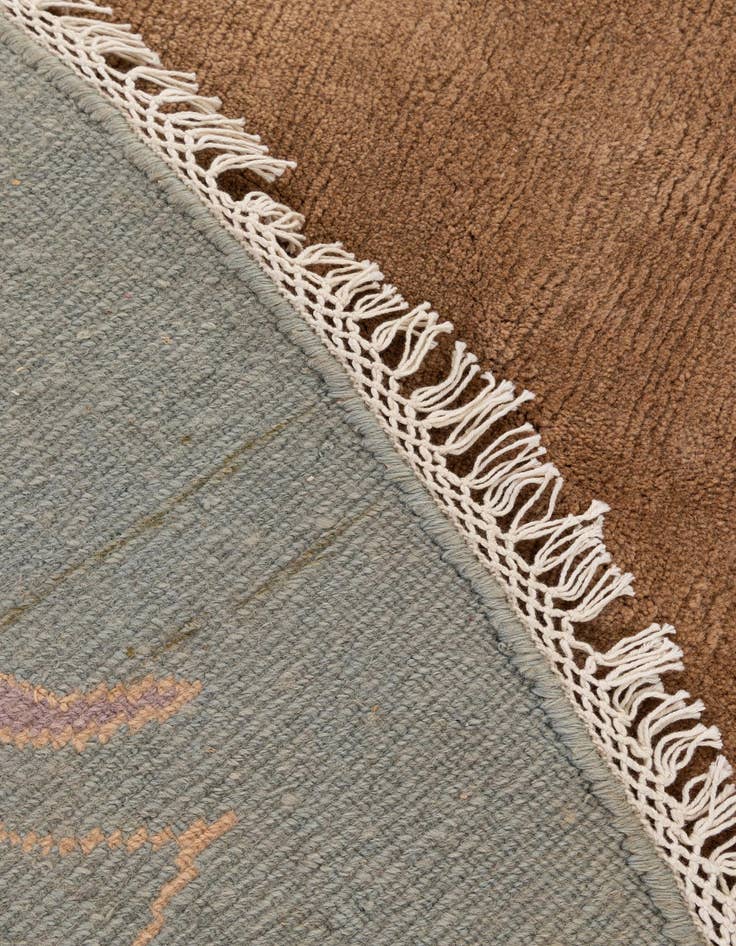 Detail image of  9' 7 x 9' 10  Hand Knotted Tibet Wool Round Rug