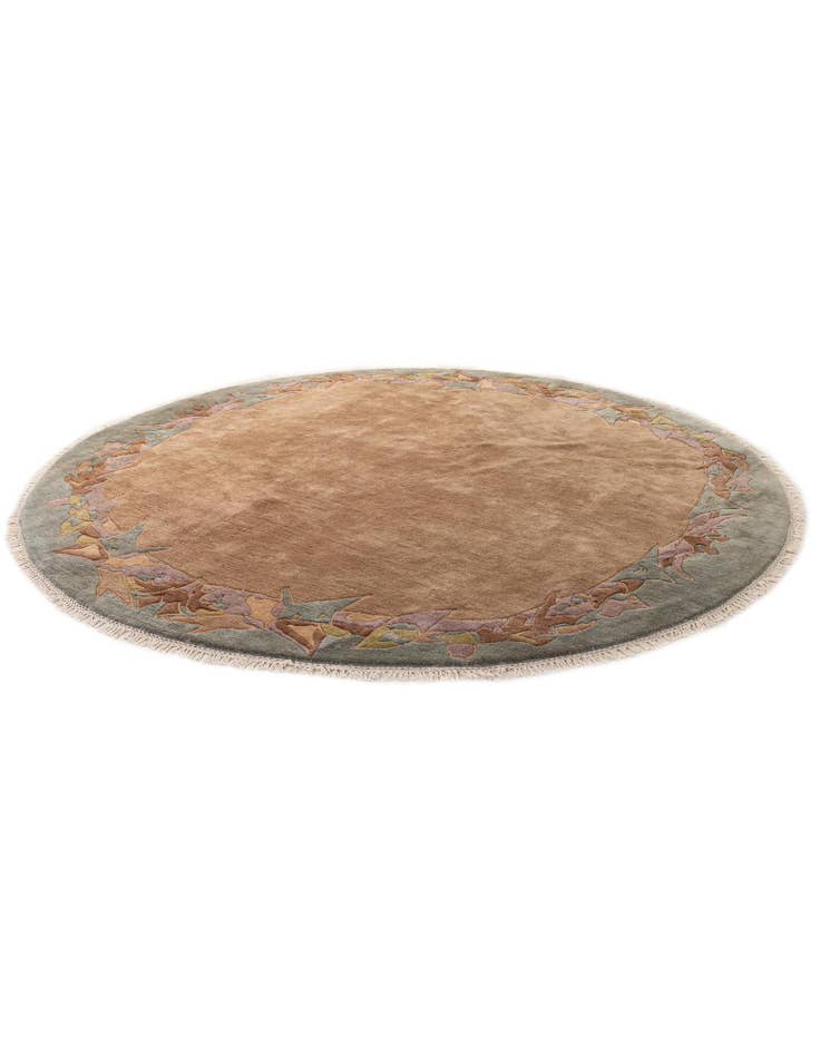 Detail image of  9' 7 x 9' 10  Hand Knotted Tibet Wool Round Rug