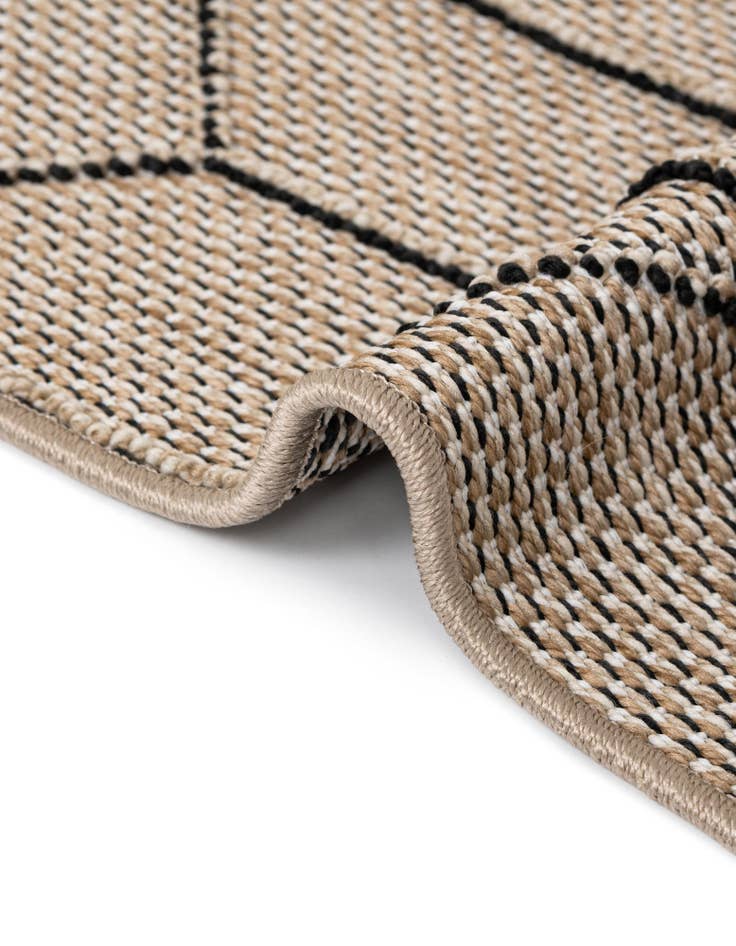 Detail image of  2' 7 x 12'  Washable Lattice Indoor / Outdoor Runner Rug