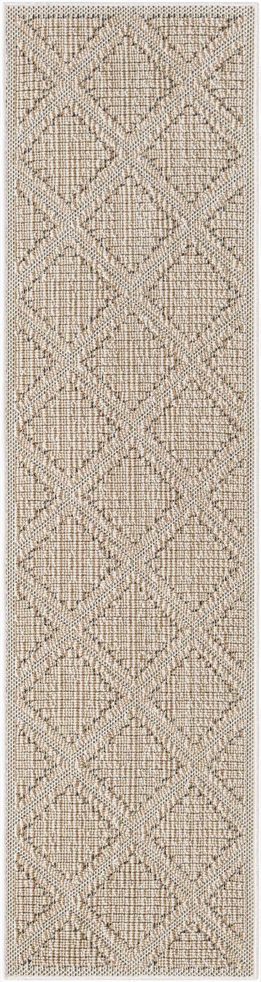  2' x 8'  Washable Lattice Indoor / Outdoor Runner Rug