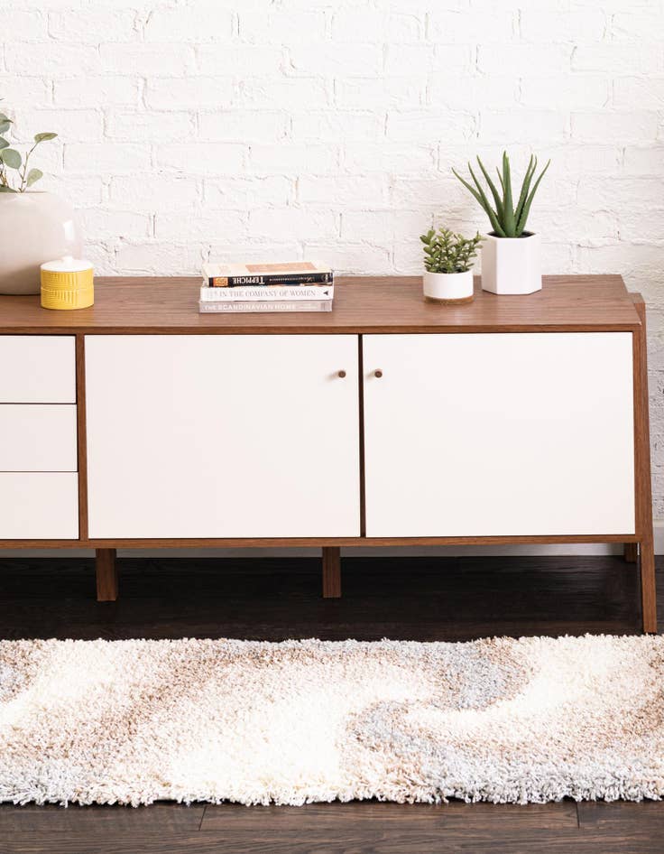 Detail image of  2' 7 x 13' Soft Touch Shag Runner Rug