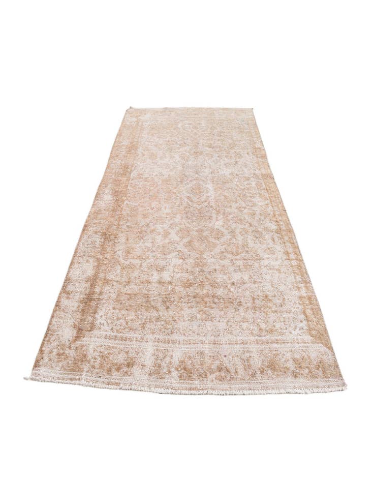 Detail image of  4' x 8' 8  Hand Knotted Ultra Vintage Persian Wool Runner Rug