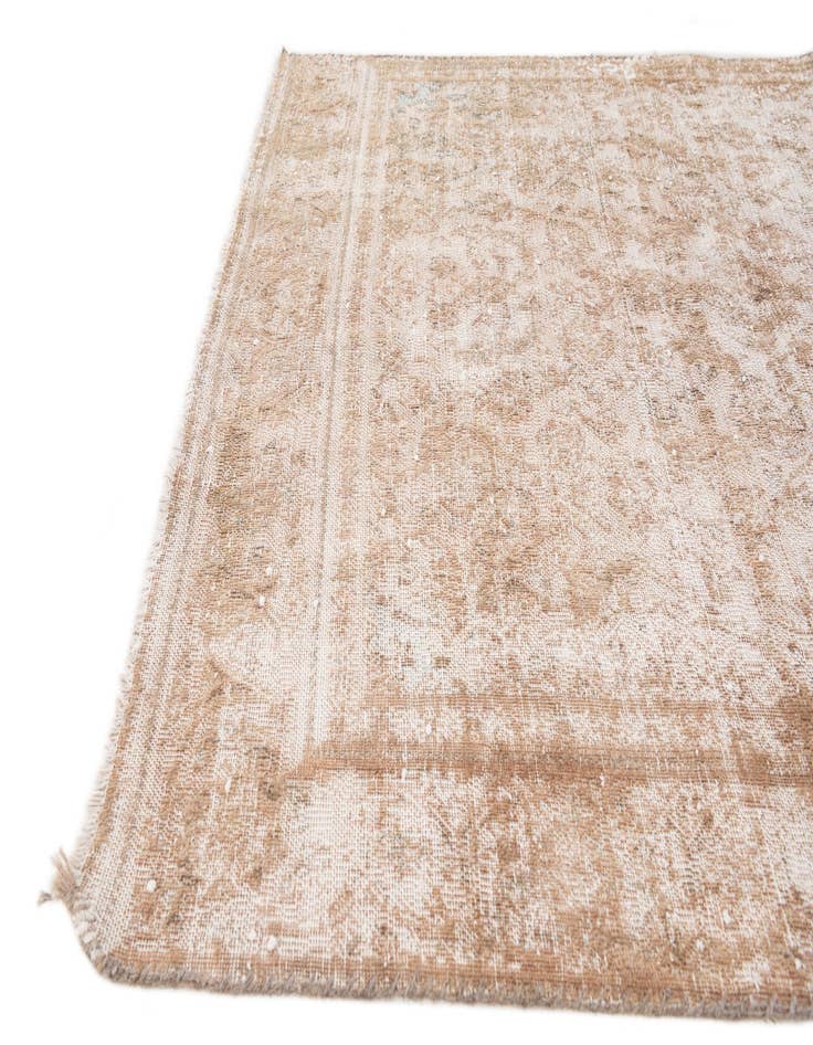 Detail image of  4' x 8' 8  Hand Knotted Ultra Vintage Persian Wool Runner Rug