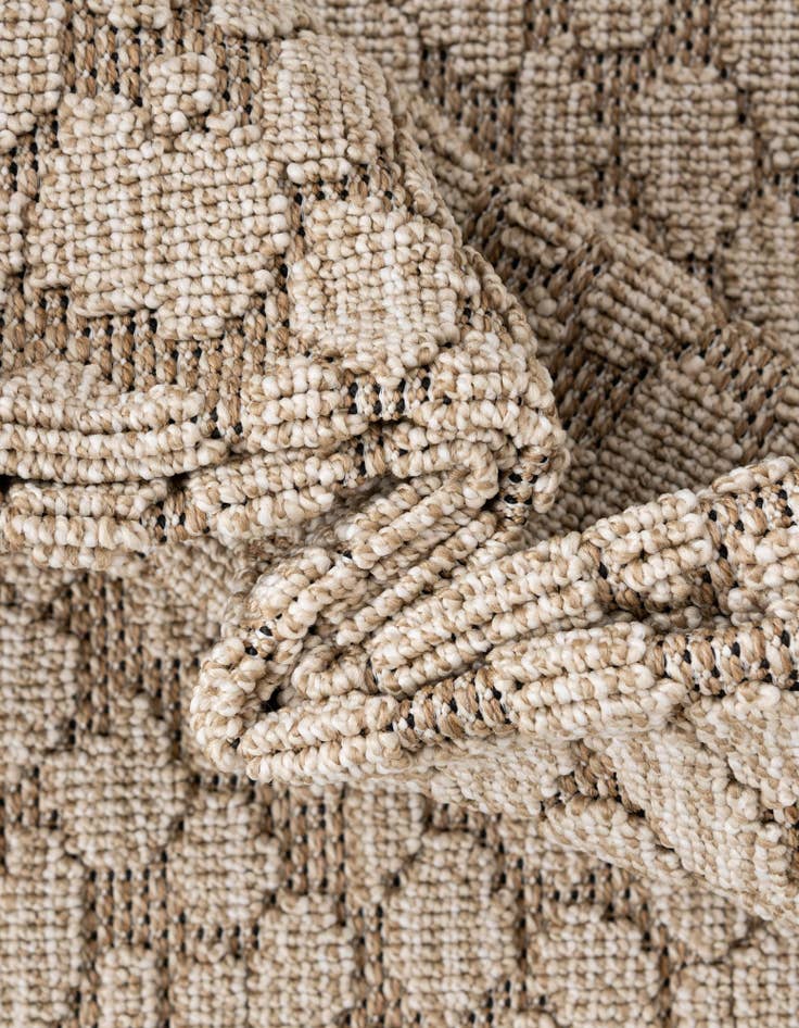 Detail image of  7' 10 x 7' 10  Washable Safari Indoor / Outdoor Square Rug