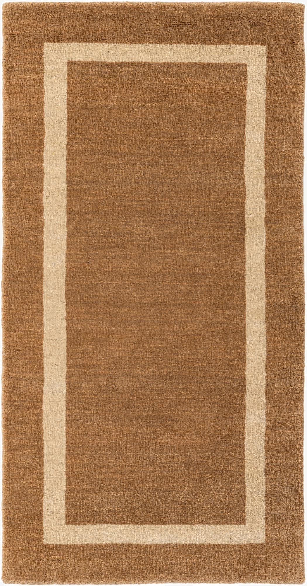  2' x 4' 1 Jill Zarin Border Wool Runner Rug