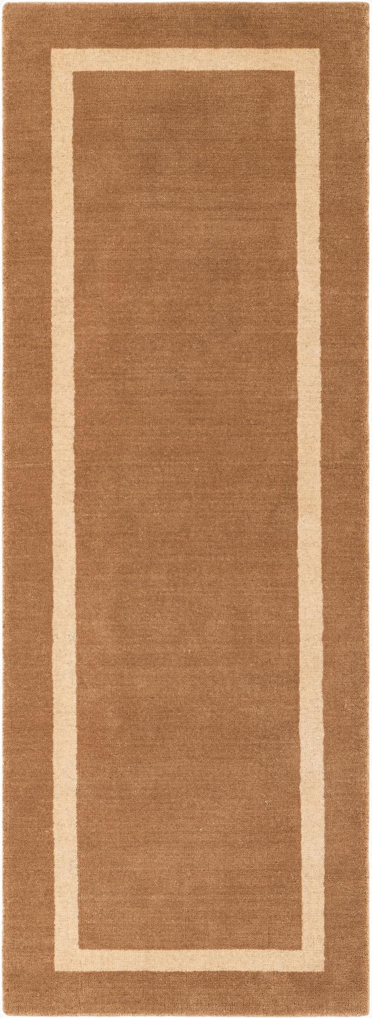  2' x 6' 1 Jill Zarin Border Wool Runner Rug