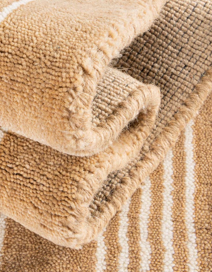 Detail image of  3' 3 x 10' Jill Zarin Striped Wool Runner Rug