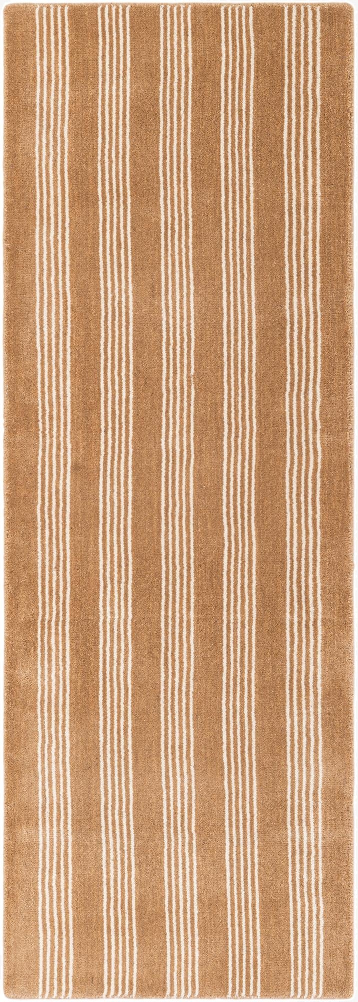  2' x 6' 1 Jill Zarin Striped Wool Runner Rug