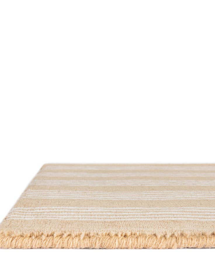 Detail image of  5' 1 x 5' 1 Jill Zarin Striped Wool Square Rug