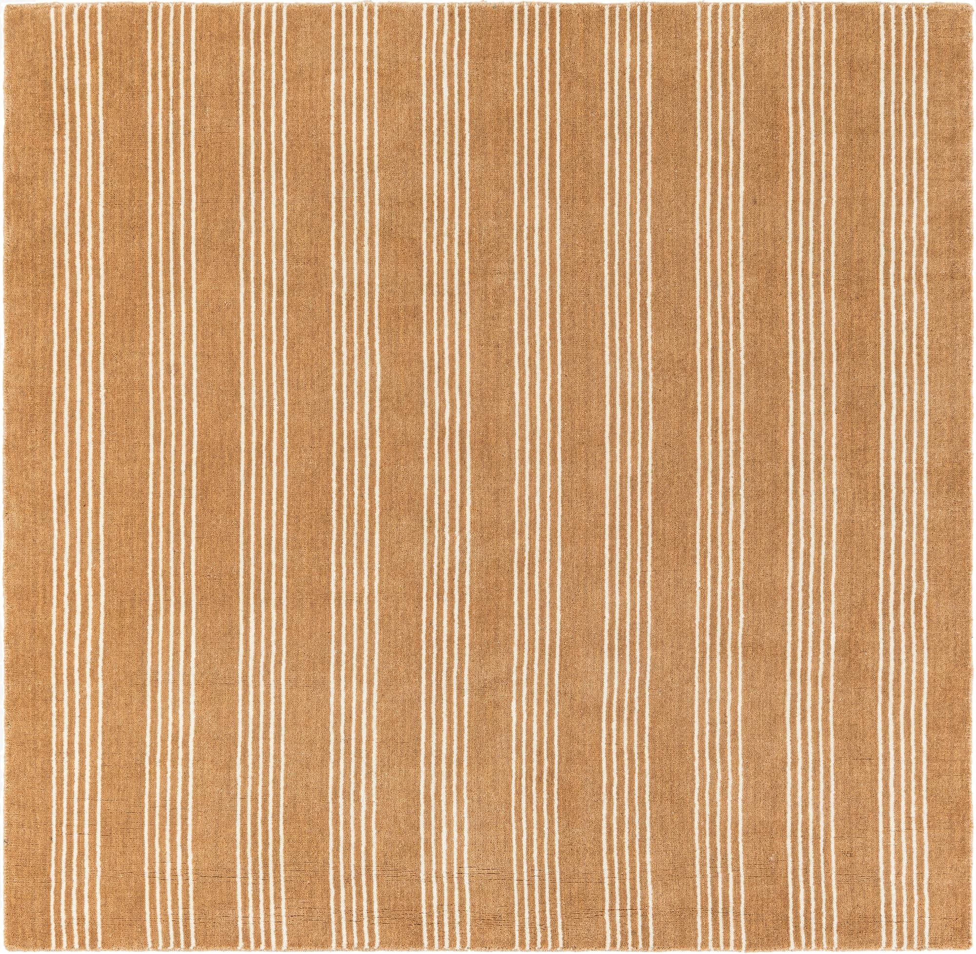  5' 1 x 5' 1 Jill Zarin Striped Wool Square Rug