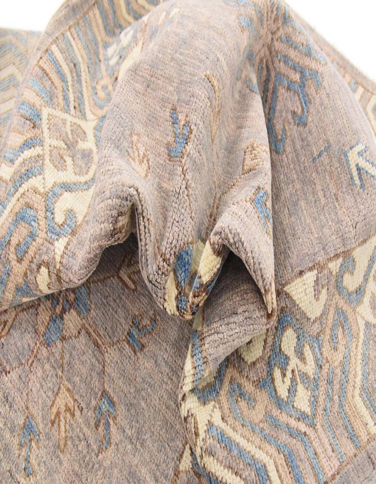 Detail image of 3' x 9' 9 Hand Knotted Khotan Ziegler Oriental Runner Rug