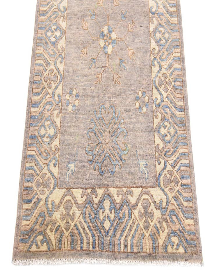 Detail image of 3' x 9' 9 Hand Knotted Khotan Ziegler Oriental Runner Rug