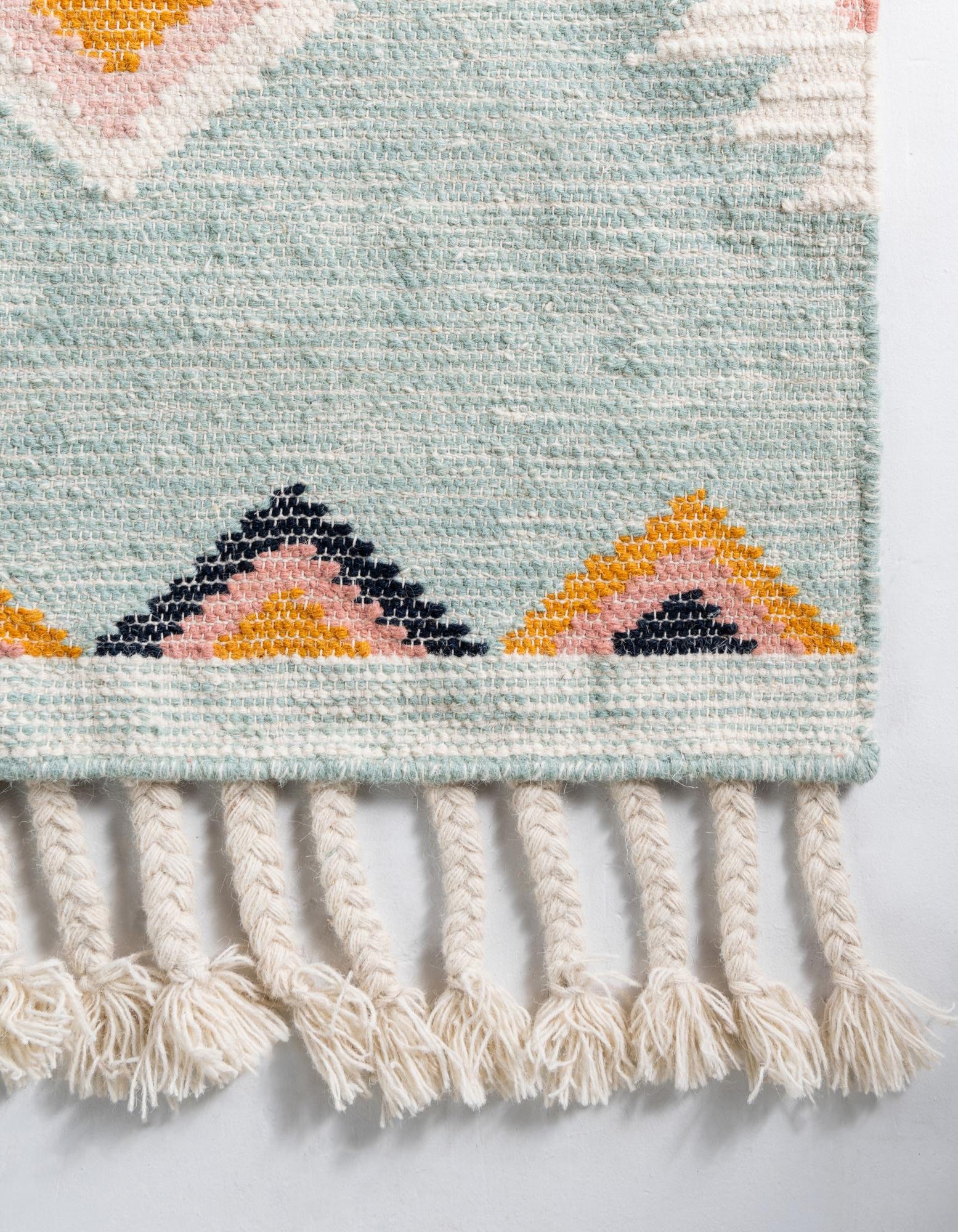 Light Aqua 6' 1 x 9' Hand Woven Arizona Wool Rug | Rugs.com