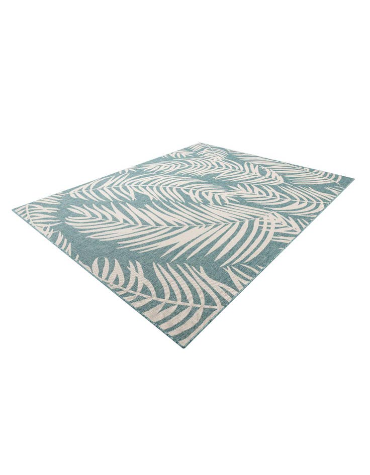 Detail image of  7' 10 x 10'  Washable Botanical Indoor / Outdoor Rug