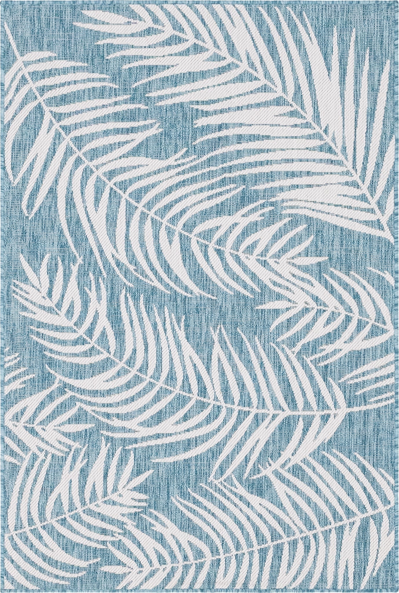  4' x 6'  Washable Botanical Indoor / Outdoor Rug