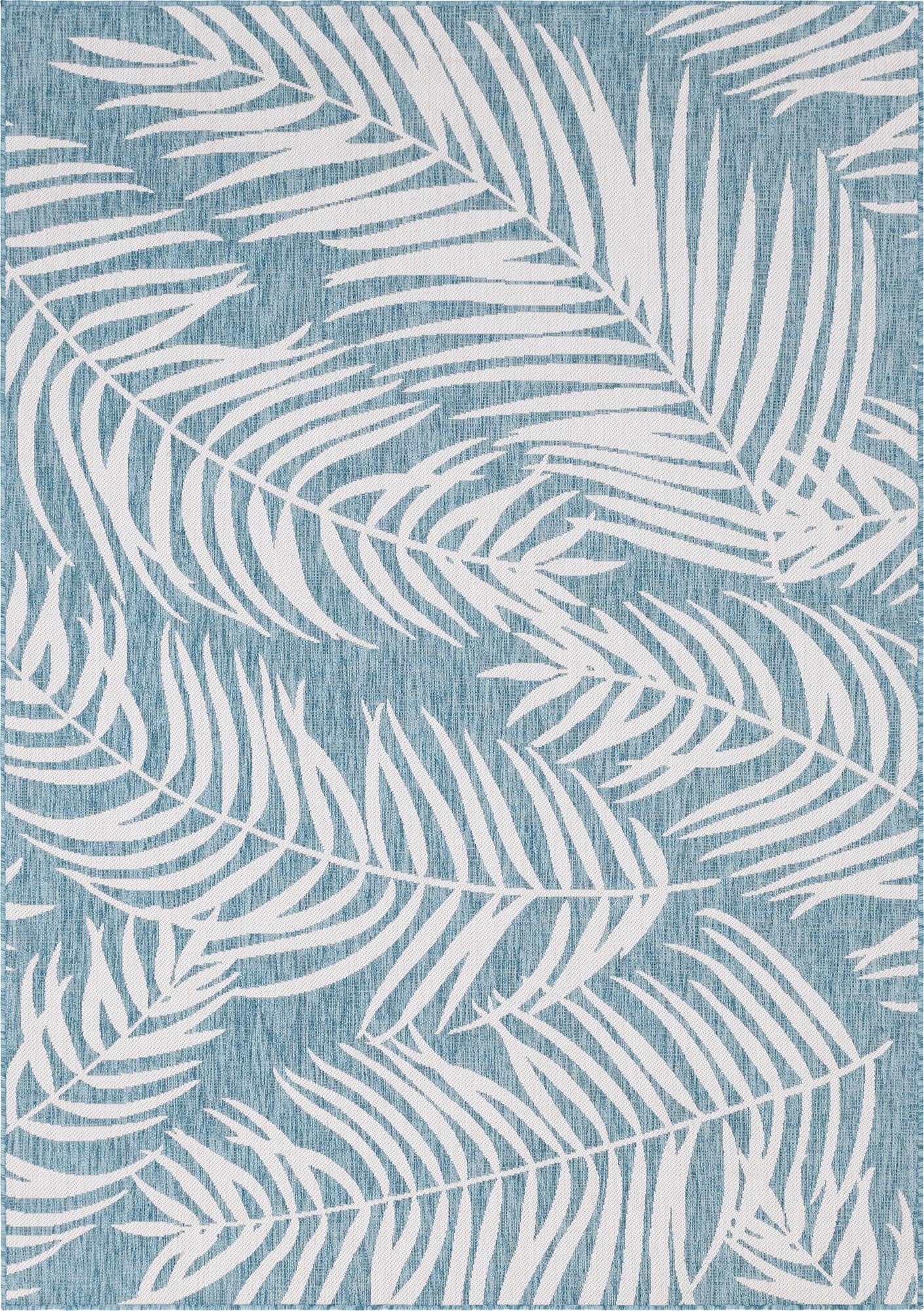 Primary image  7' x 10'  Washable Botanical Indoor / Outdoor Rug