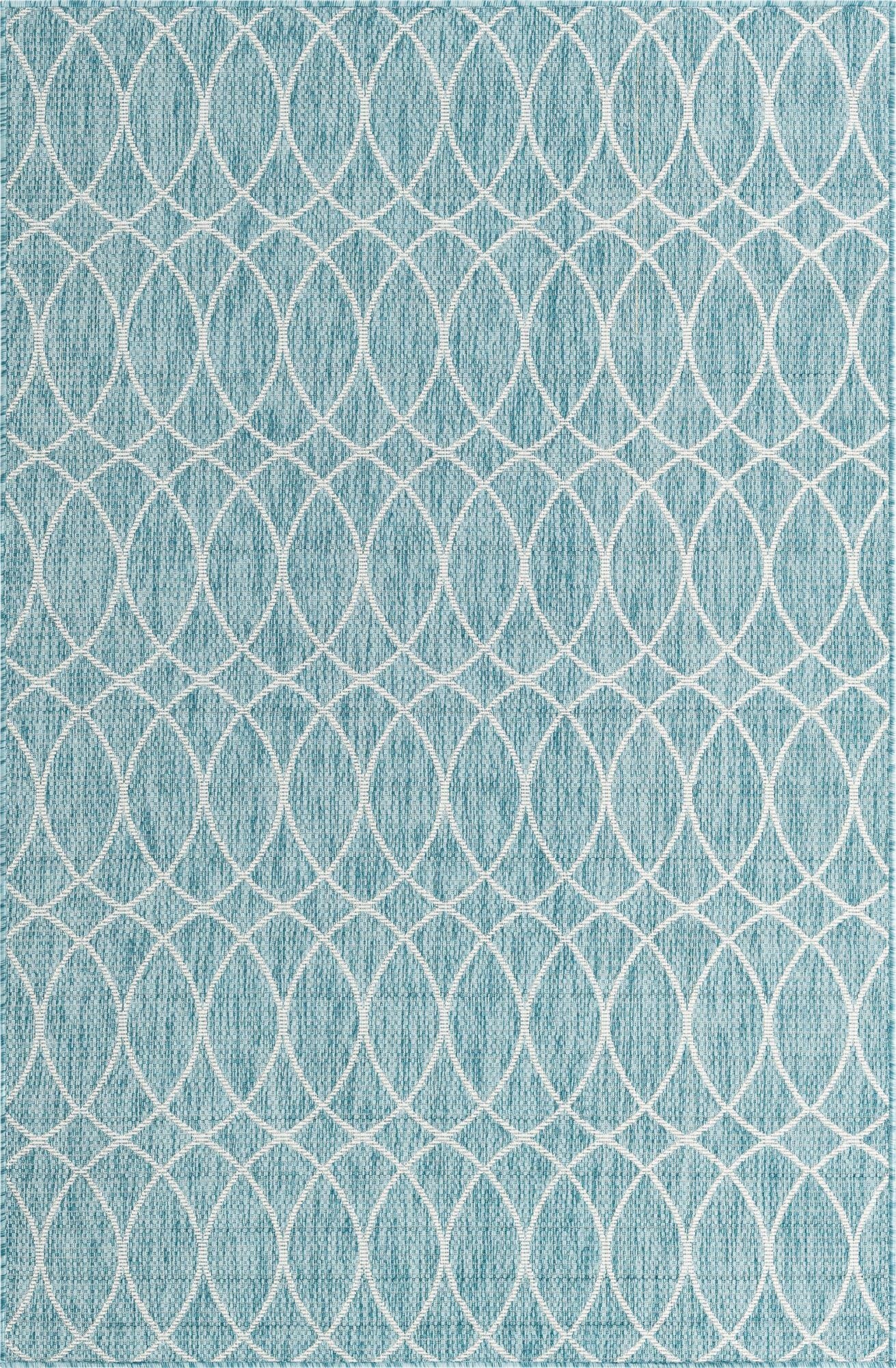 Primary image  5' 3 x 7' 10  Washable Lattice Indoor / Outdoor Rug