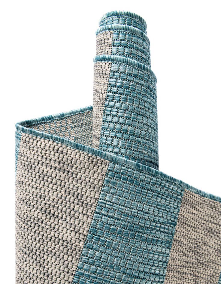 Detail image of  4' x 6'  Washable Ribbon Indoor / Outdoor Rug