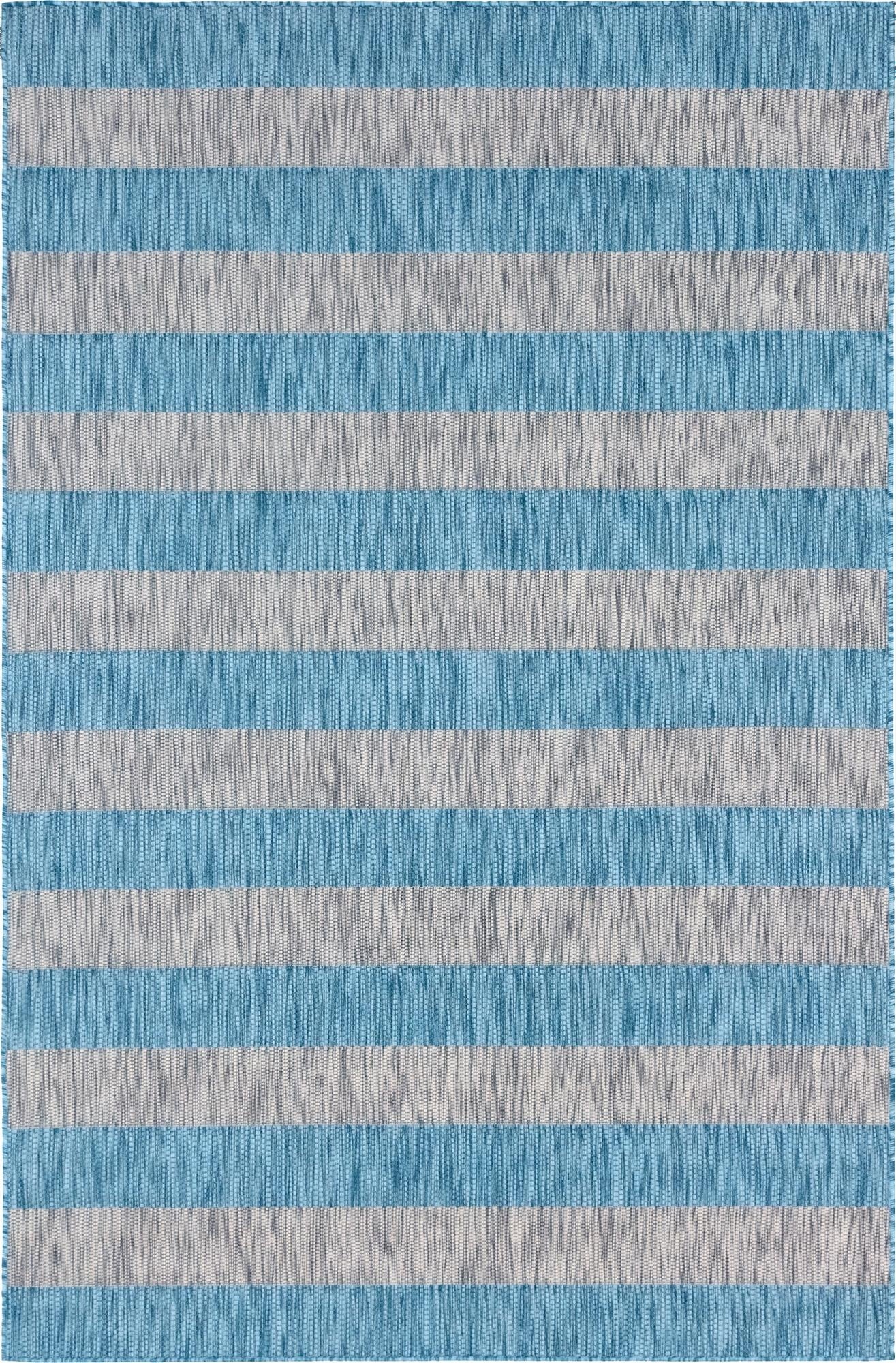  6' x 9'  Washable Ribbon Indoor / Outdoor Rug