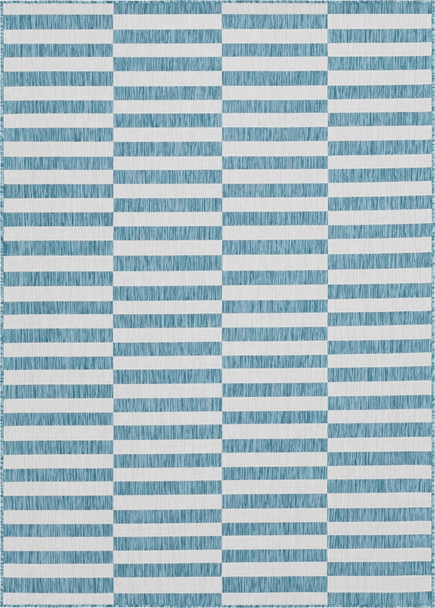  7' 10 x 11'  Washable Ribbon Indoor / Outdoor Rug