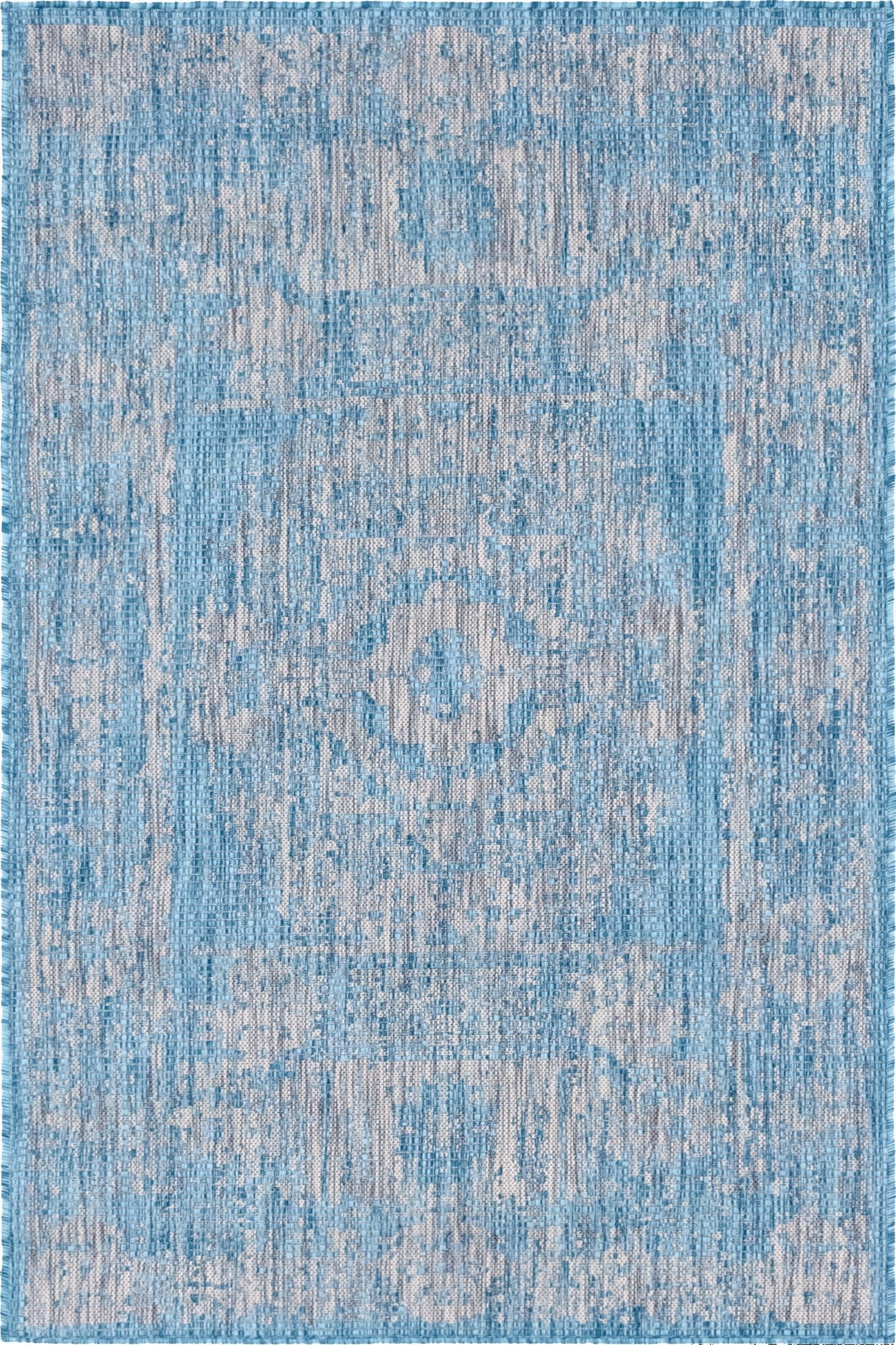  4' x 6'  Washable Traditional Indoor / Outdoor Rug