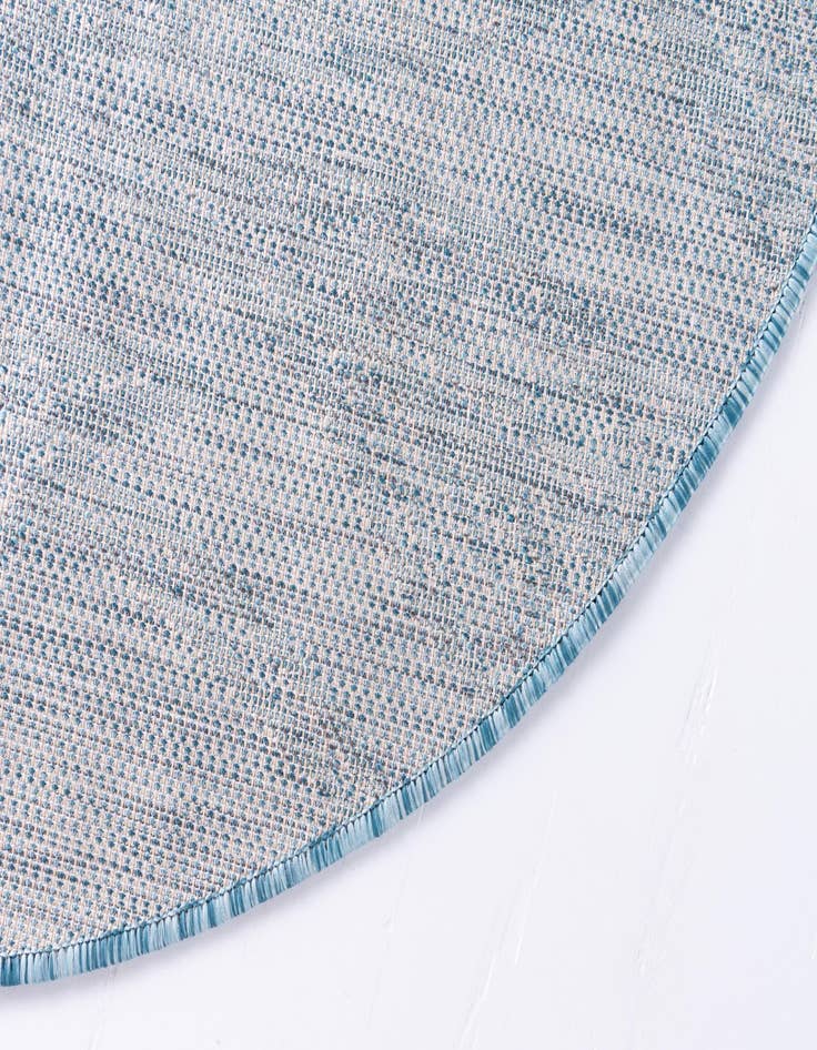 Detail image of  13' x 13'  Washable Botanical Indoor / Outdoor Round Rug