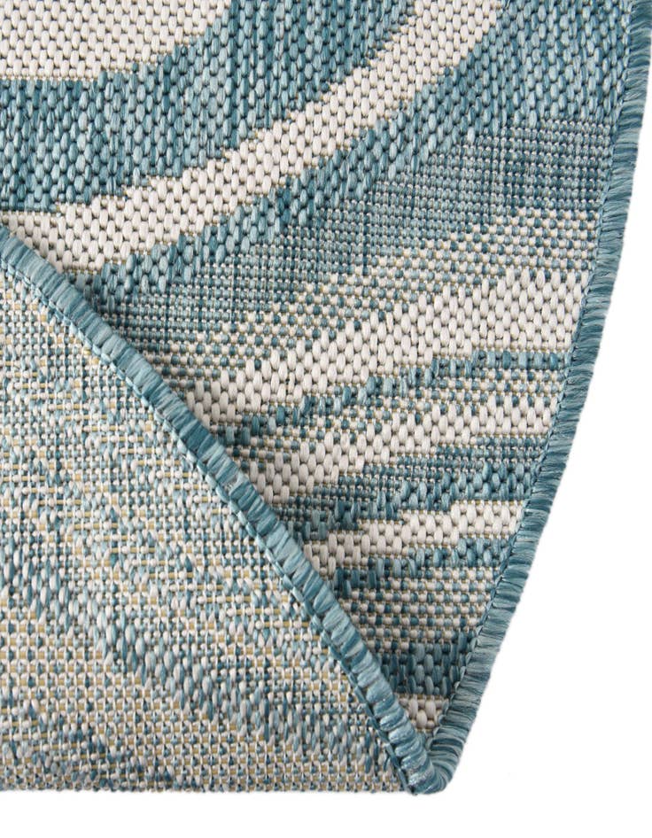 Detail image of  4' x 4'  Washable Modern Indoor / Outdoor Round Rug