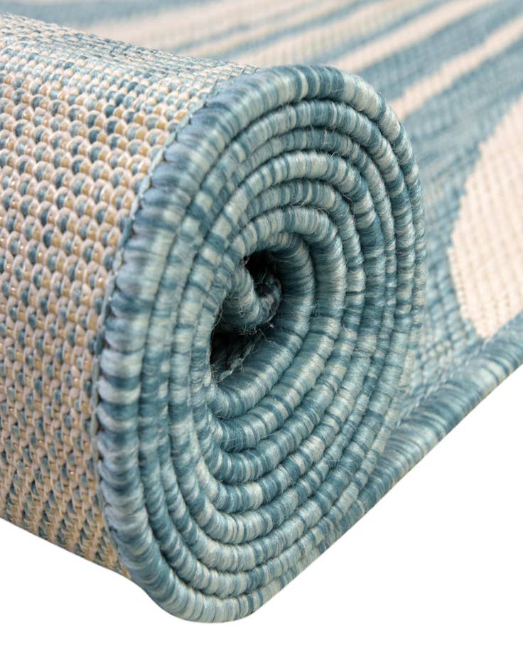 Detail image of  4' x 4'  Washable Modern Indoor / Outdoor Round Rug