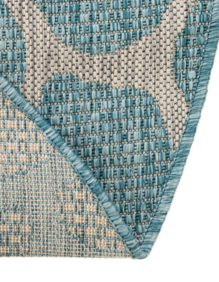 Detail image of  4' x 4'  Washable Safari Indoor / Outdoor Round Rug