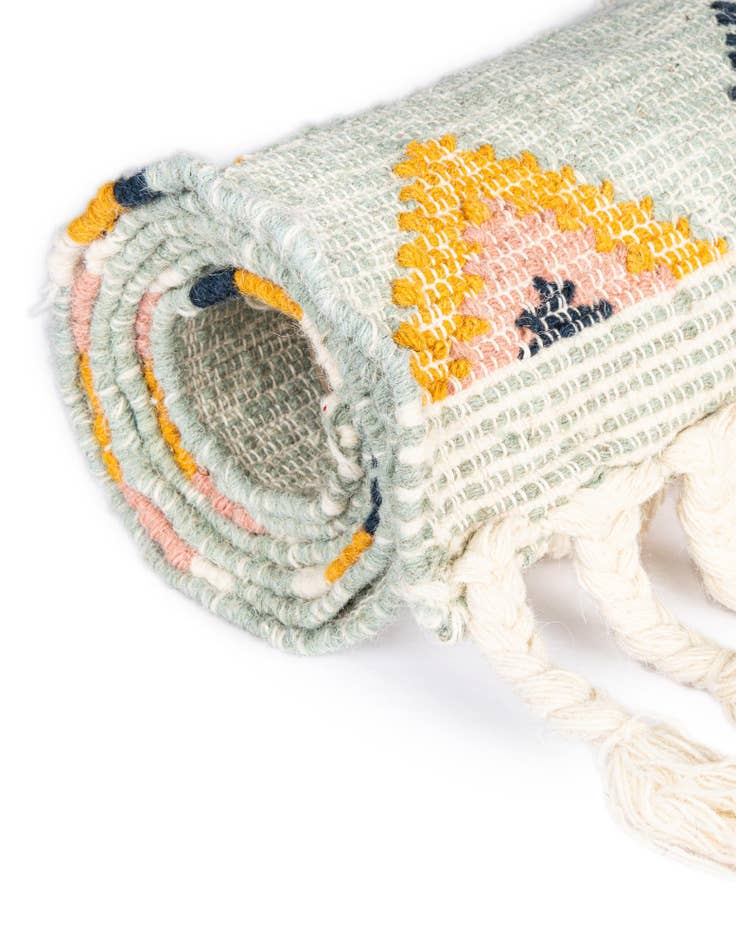 Detail image of  2' 2 x 8' 2  Hand Woven Arizona Wool Runner Rug