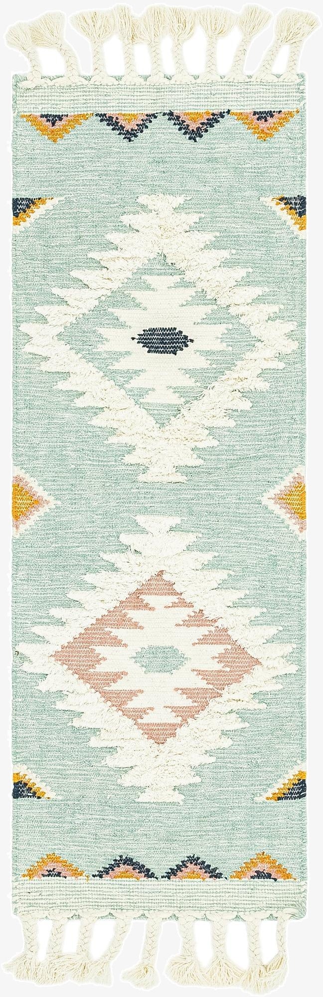  2' 2 x 6' 1  Hand Woven Arizona Wool Runner Rug