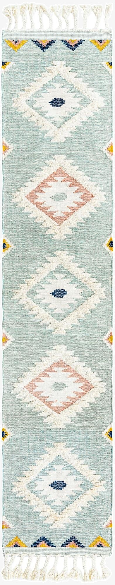  2' 7 x 13' 1  Hand Woven Arizona Wool Runner Rug