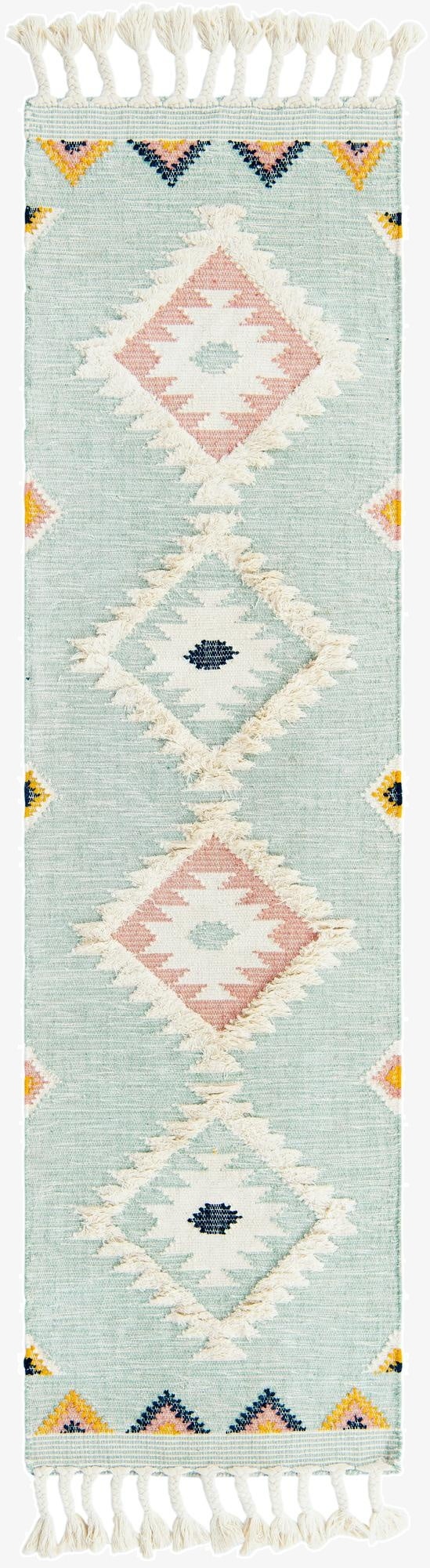  2' 7 x 10'  Hand Woven Arizona Wool Runner Rug