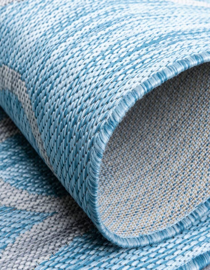 Detail image of  2' x 6'  Washable Botanical Indoor / Outdoor Runner Rug