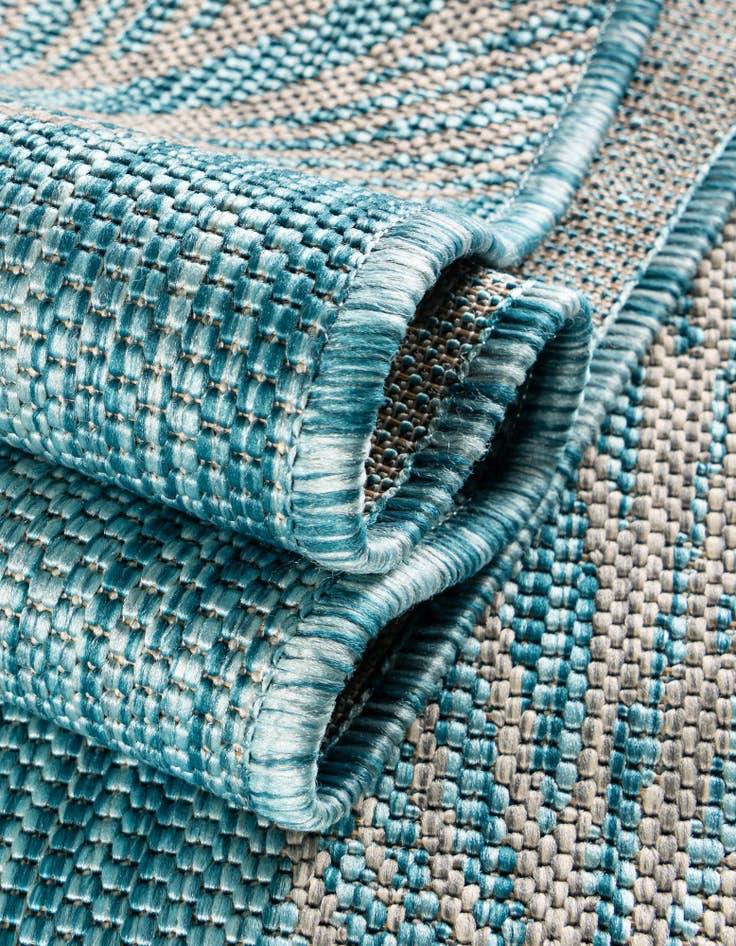 Detail image of  2' x 6'  Washable Botanical Indoor / Outdoor Runner Rug