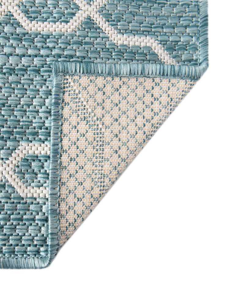 Detail image of  2' x 6'  Washable Lattice Indoor / Outdoor Runner Rug