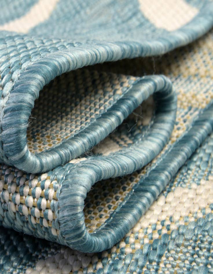 Detail image of  2' x 6'  Washable Modern Indoor / Outdoor Runner Rug