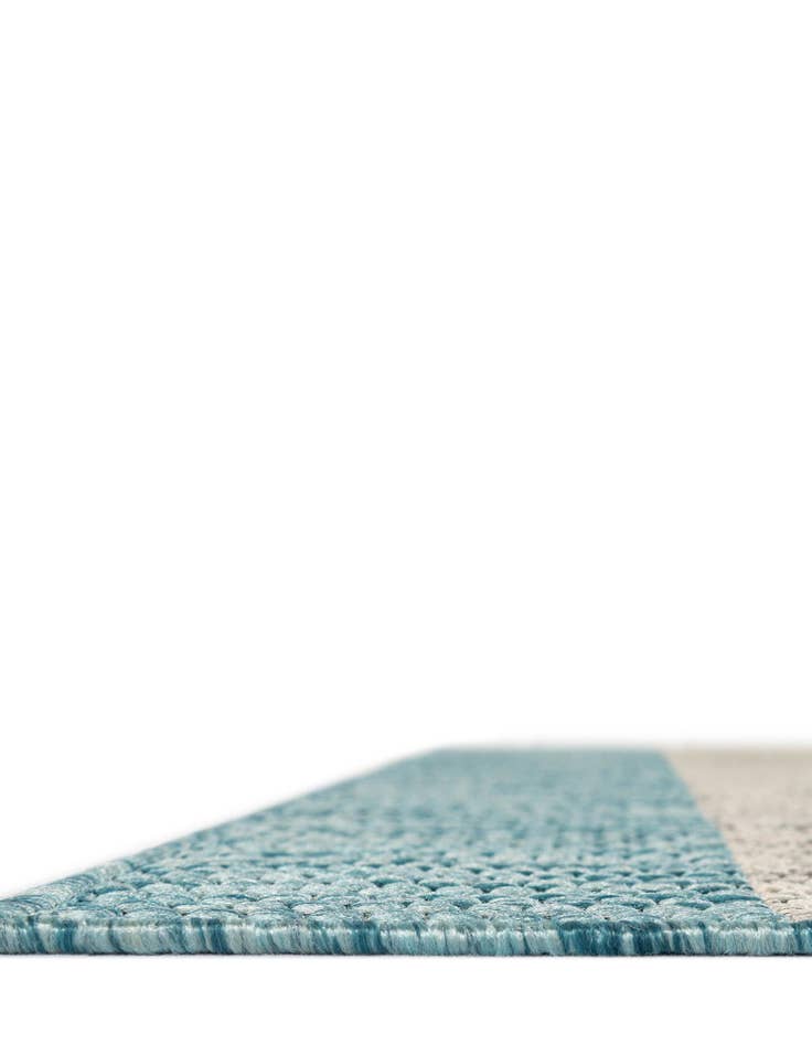 Detail image of 2' x 6' Washable Ribbon Indoor / Outdoor Runner Rug