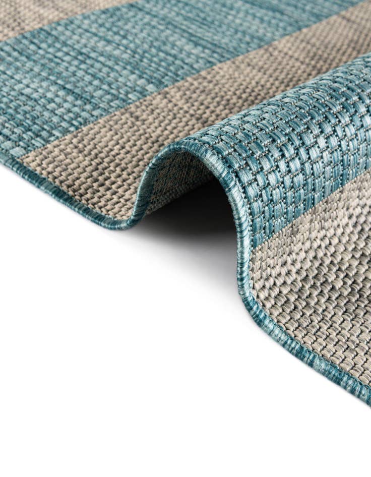 Detail image of 2' x 6' Washable Ribbon Indoor / Outdoor Runner Rug