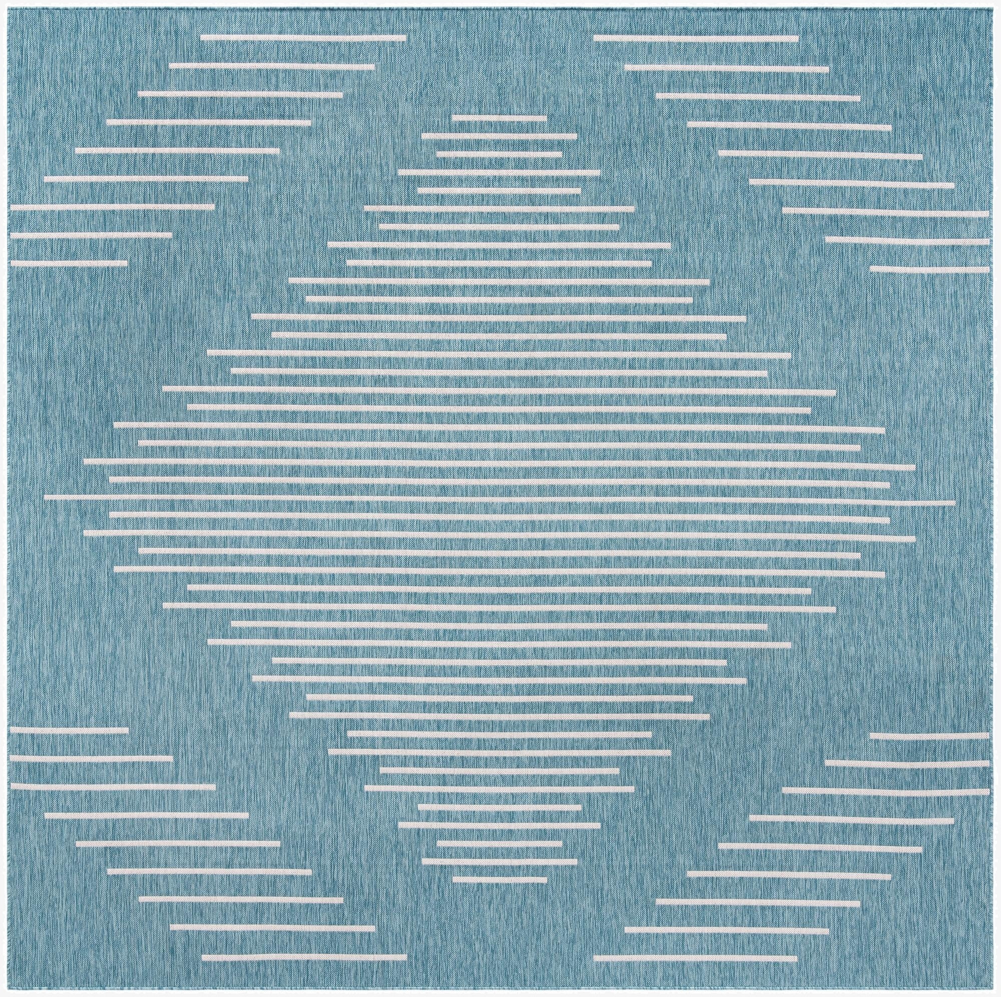  10' 8 x 10' 8  Washable Modern Indoor / Outdoor Square Rug