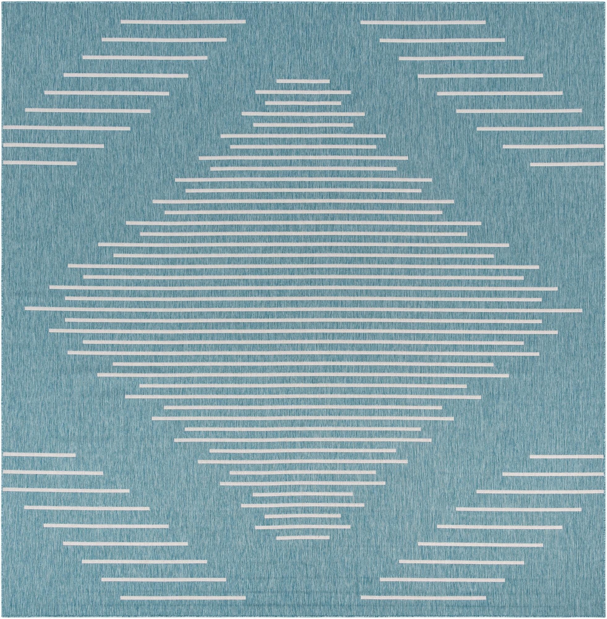  13' x 13'  Washable Modern Indoor / Outdoor Square Rug